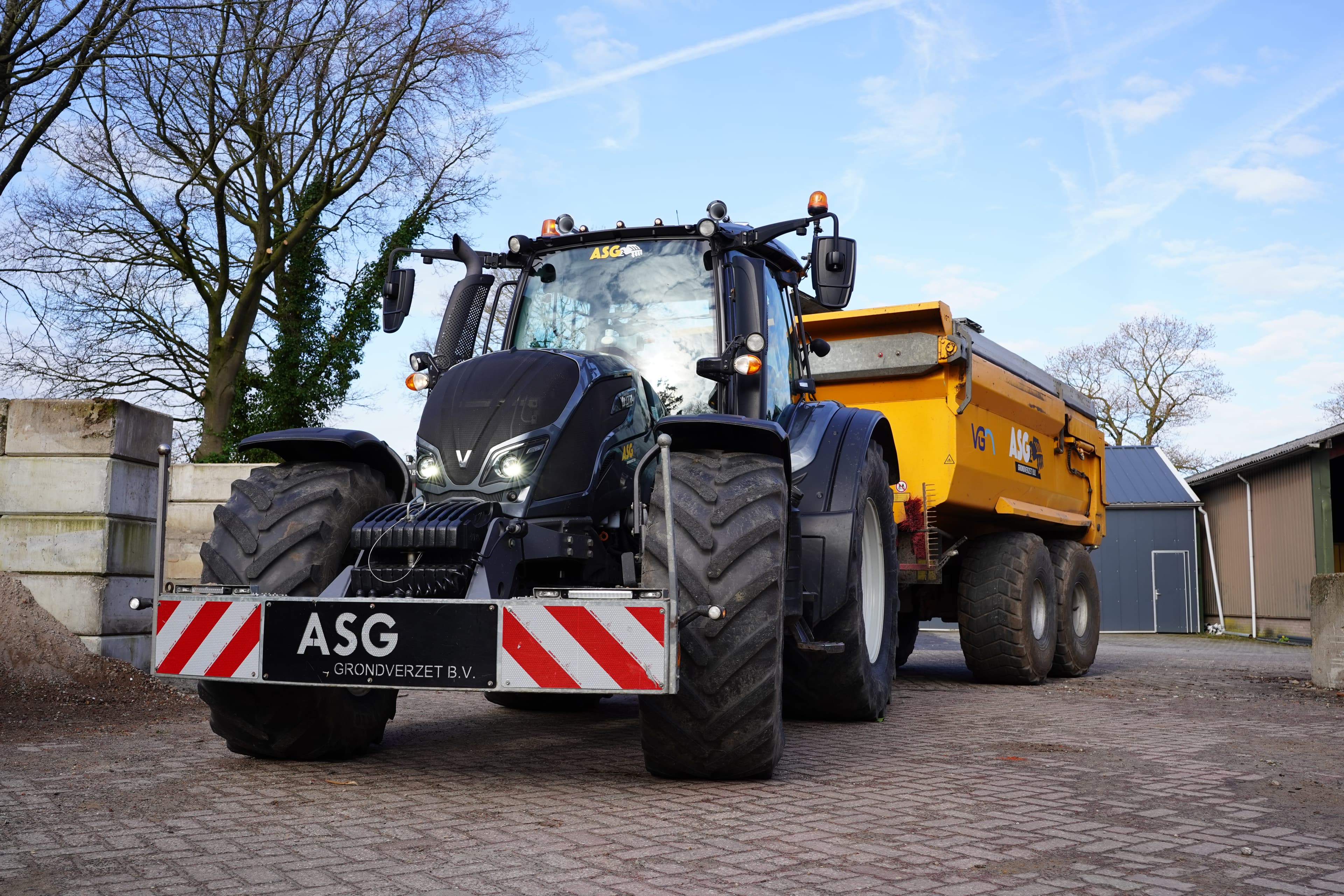 Professionele projectfoto van ASG Grondverzet op locatie