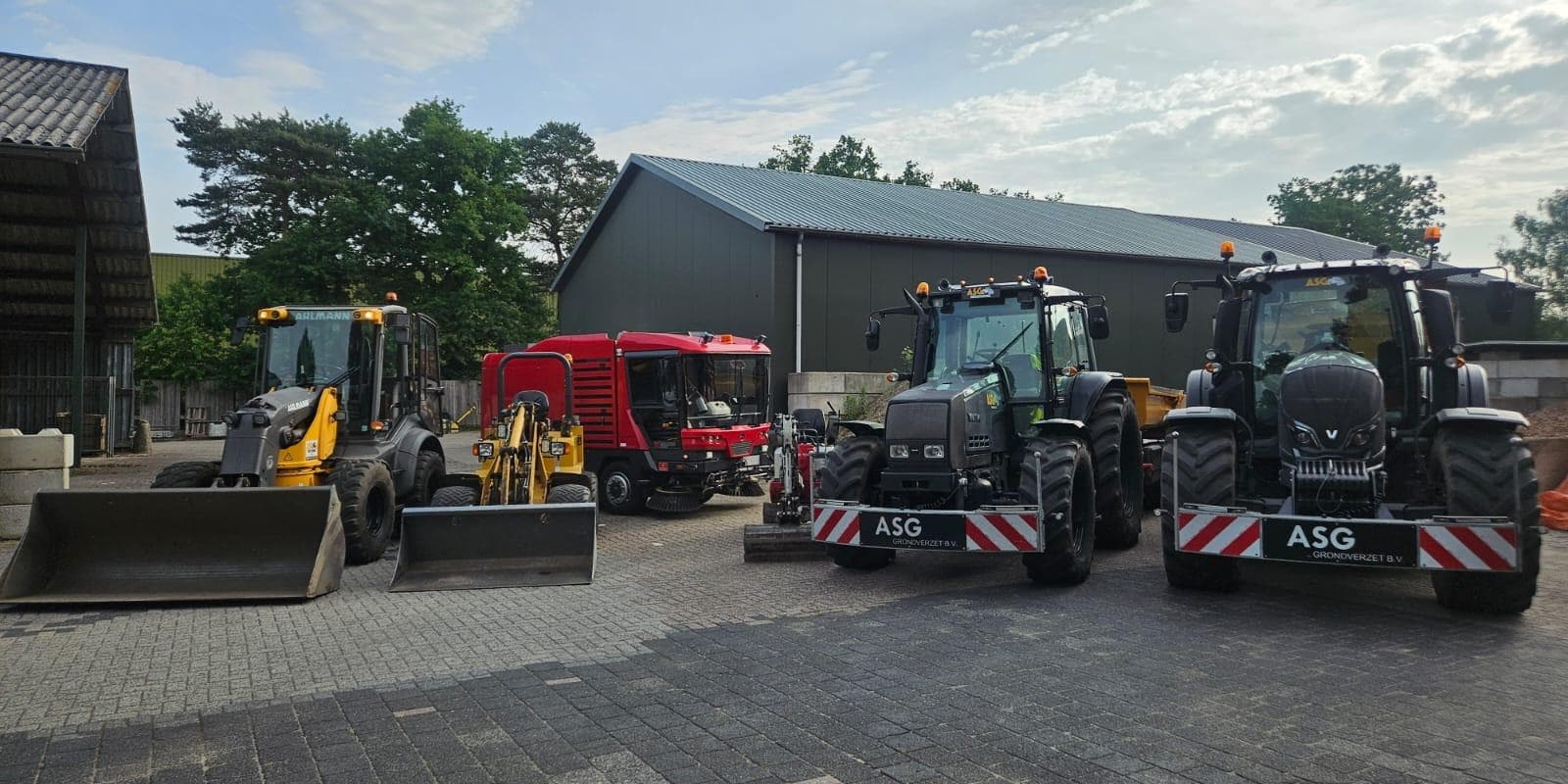 Graafmachine van Aart Schuchard Grondverzet op locatie